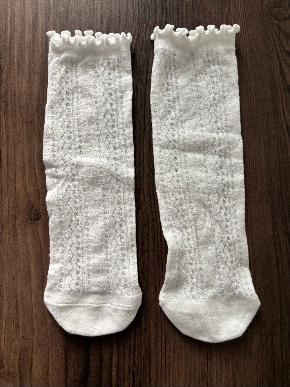 White Knit Crew Socks for Men - Classic Comfort